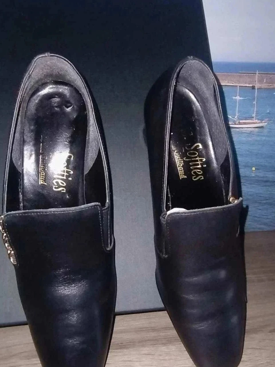 Black high-heeled shoes, Les Softies,Size 38 – photo 6